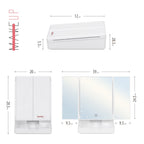 MAKEUP - Specchio da trucco con 21 punti luce LED e ingrandimento