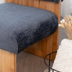 Leah – Cadeirão Acolchoado com Espuma de Alta Densidade 40 kg/m³, Estrutura em Madeira de Bétula, Design Escandinavo, 60x60x75 cm
