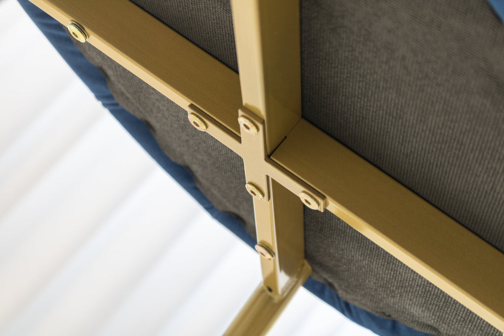 DAHLIA - Conjunto de 2 sillas de comedor en tejido PU o terciopelo