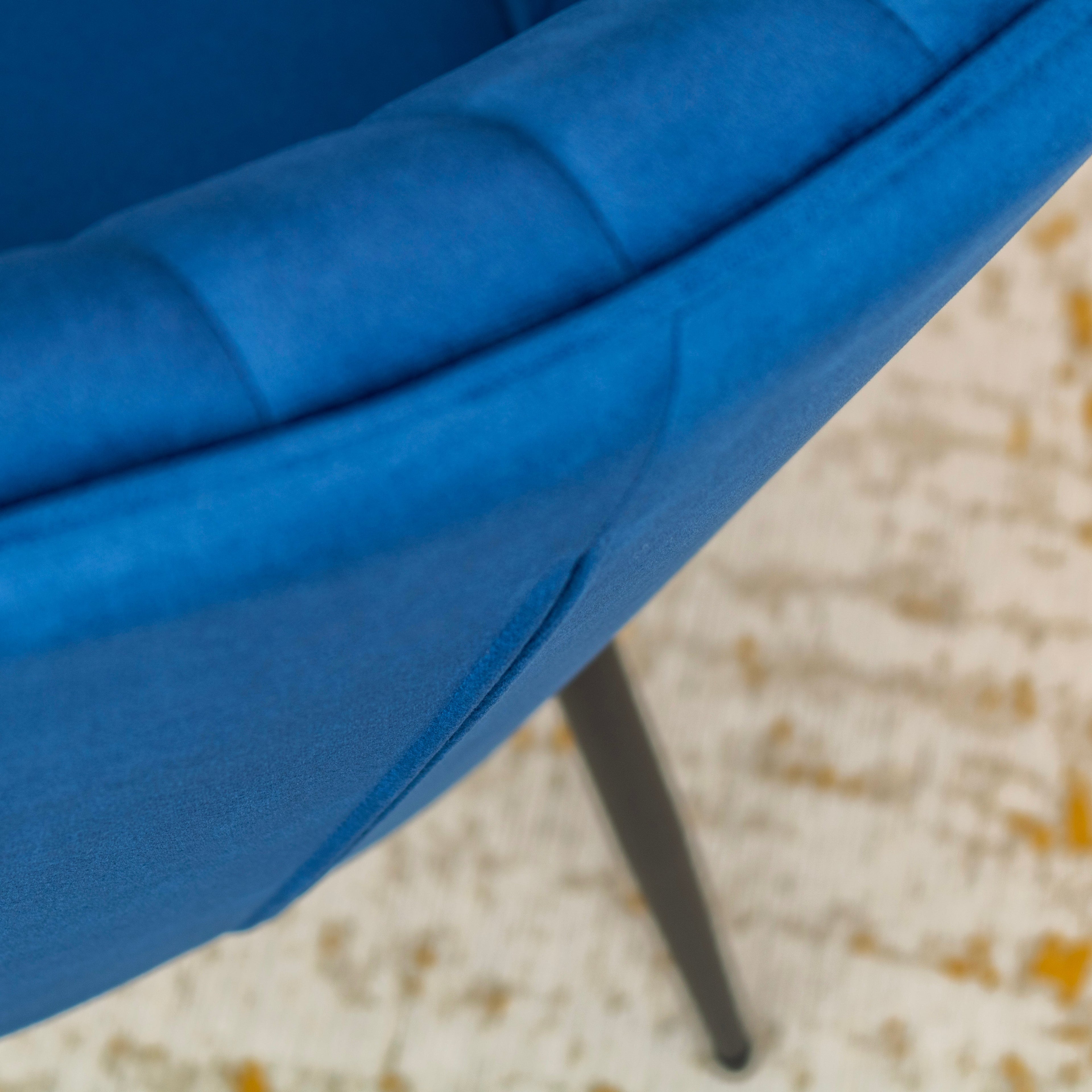 DAHLIA - Conjunto de 2 sillas de comedor en tejido PU o terciopelo