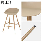 POLLOK - Conjunto de 4 Bancos Altos
