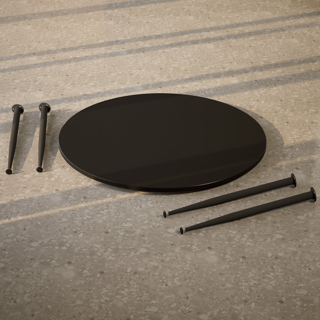 CORIN - Mesa de comedor con tablero de melamina