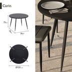 CORIN - Mesa de comedor con tablero de melamina