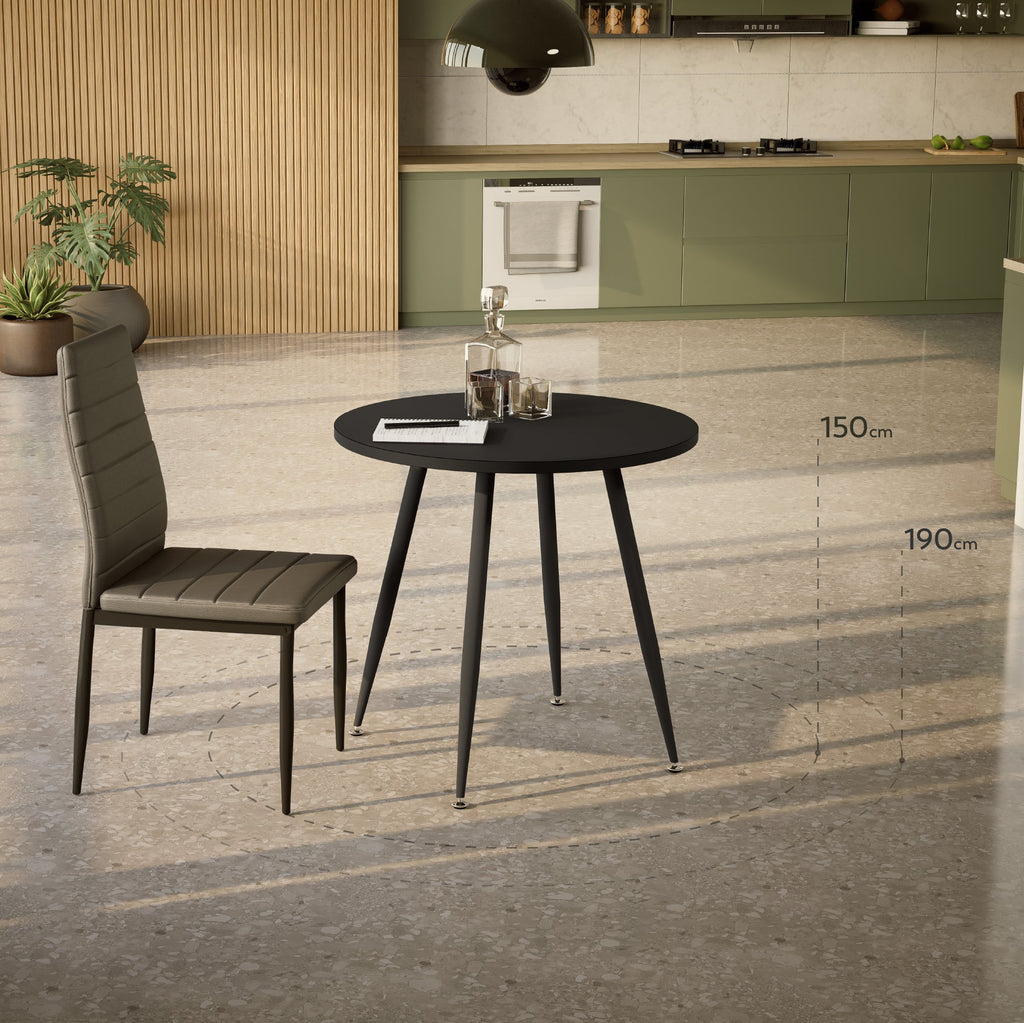 CORIN - Mesa de comedor con tablero de melamina