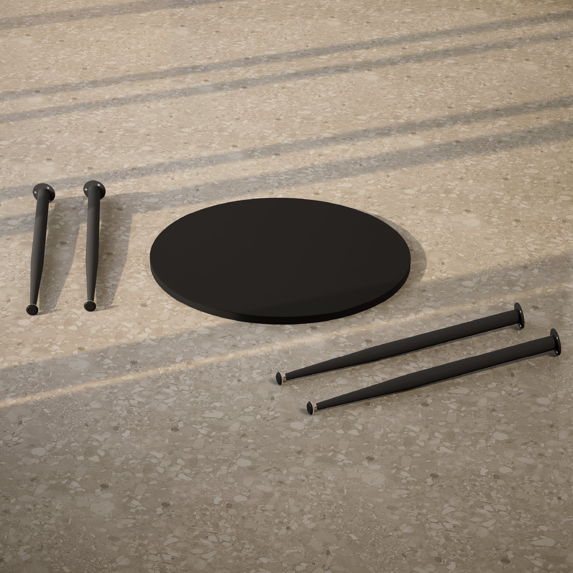 CORIN - Mesa de comedor con tablero de melamina