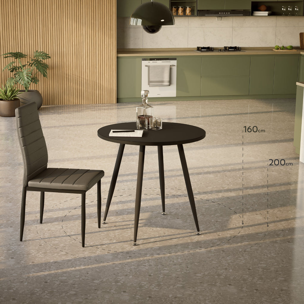CORIN - Mesa de comedor con tablero de melamina