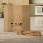 CORIN - Mesa de comedor con tablero de melamina