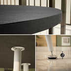 CORIN - Mesa de comedor con tablero de melamina