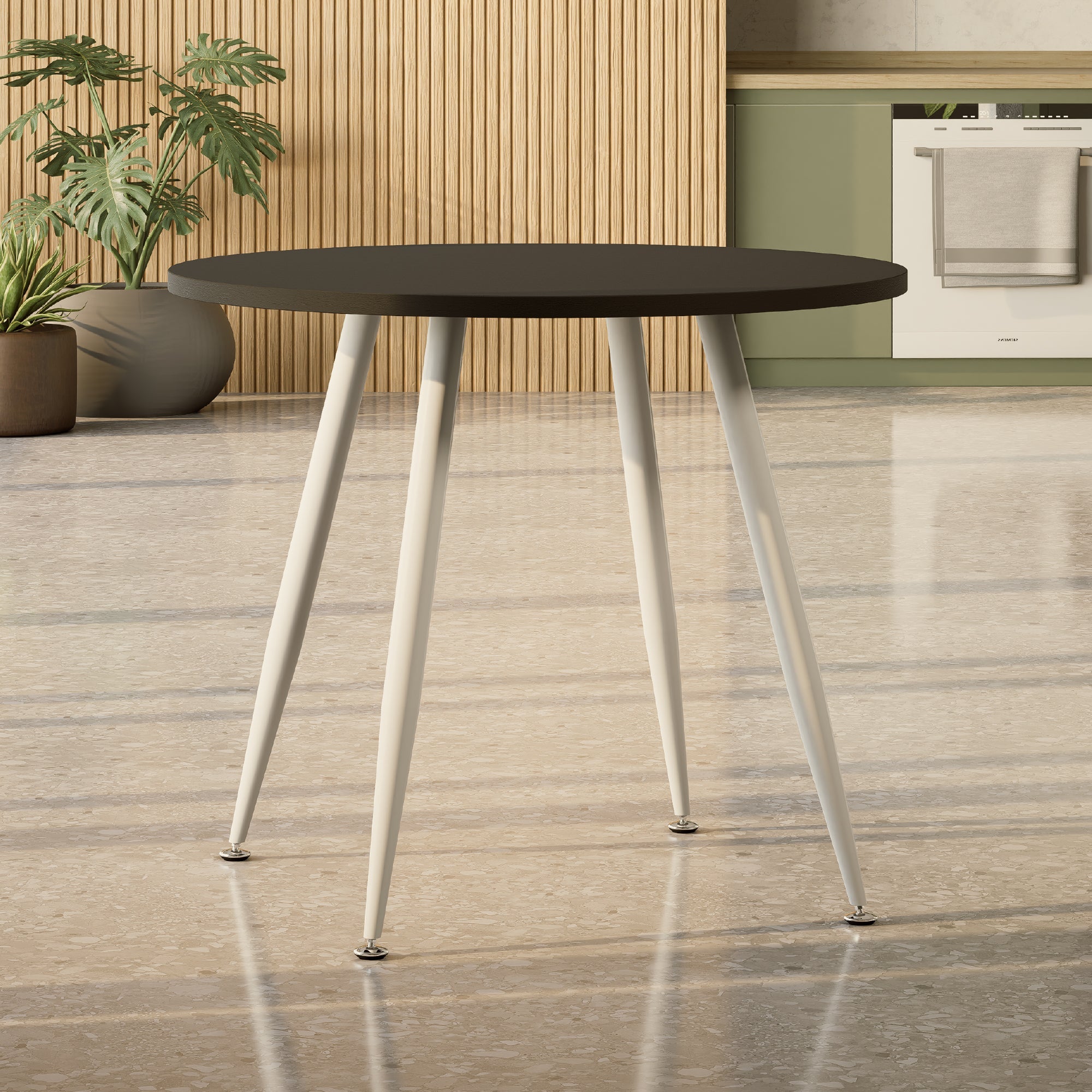 CORIN - Mesa de comedor con tablero de melamina