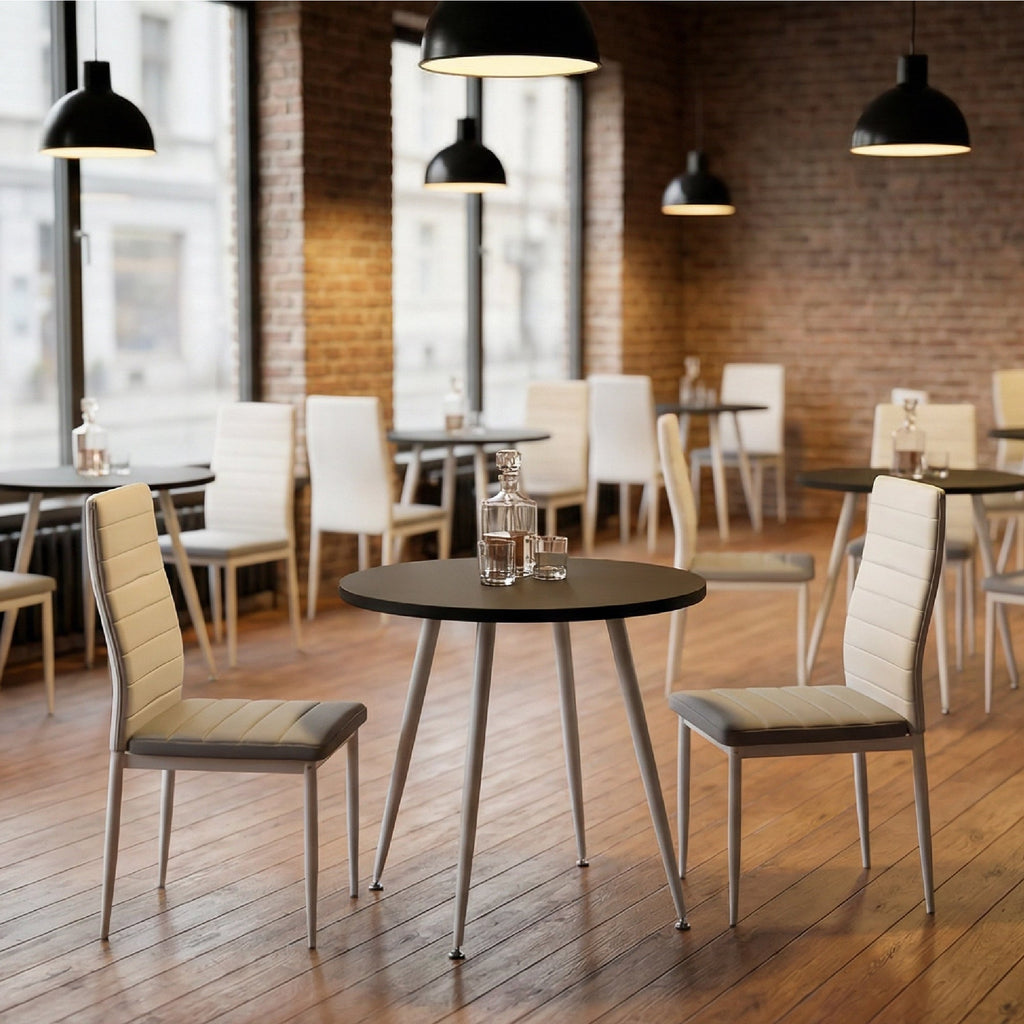 CORIN - Mesa de comedor con tablero de melamina