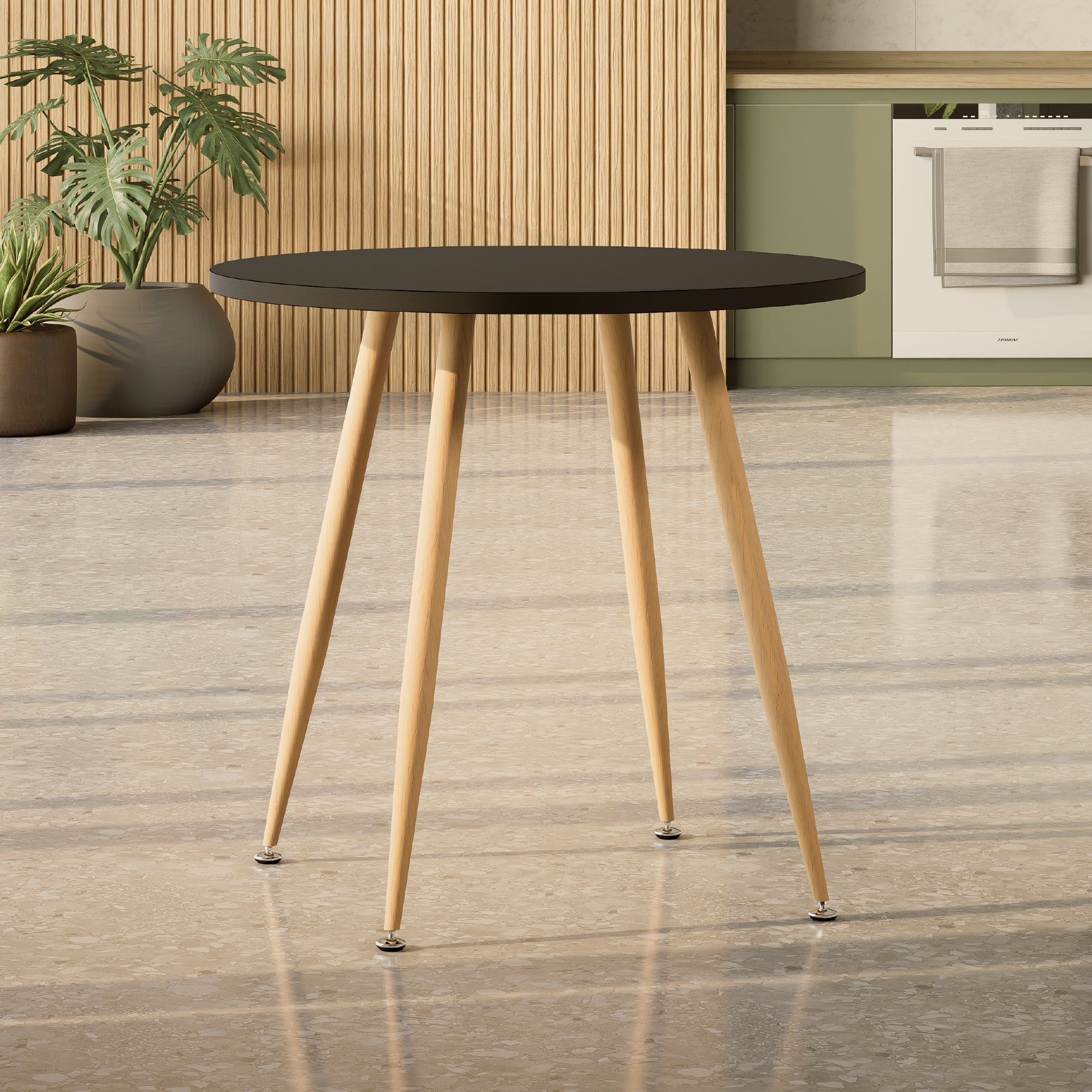 CORIN - Mesa de comedor con tablero de melamina