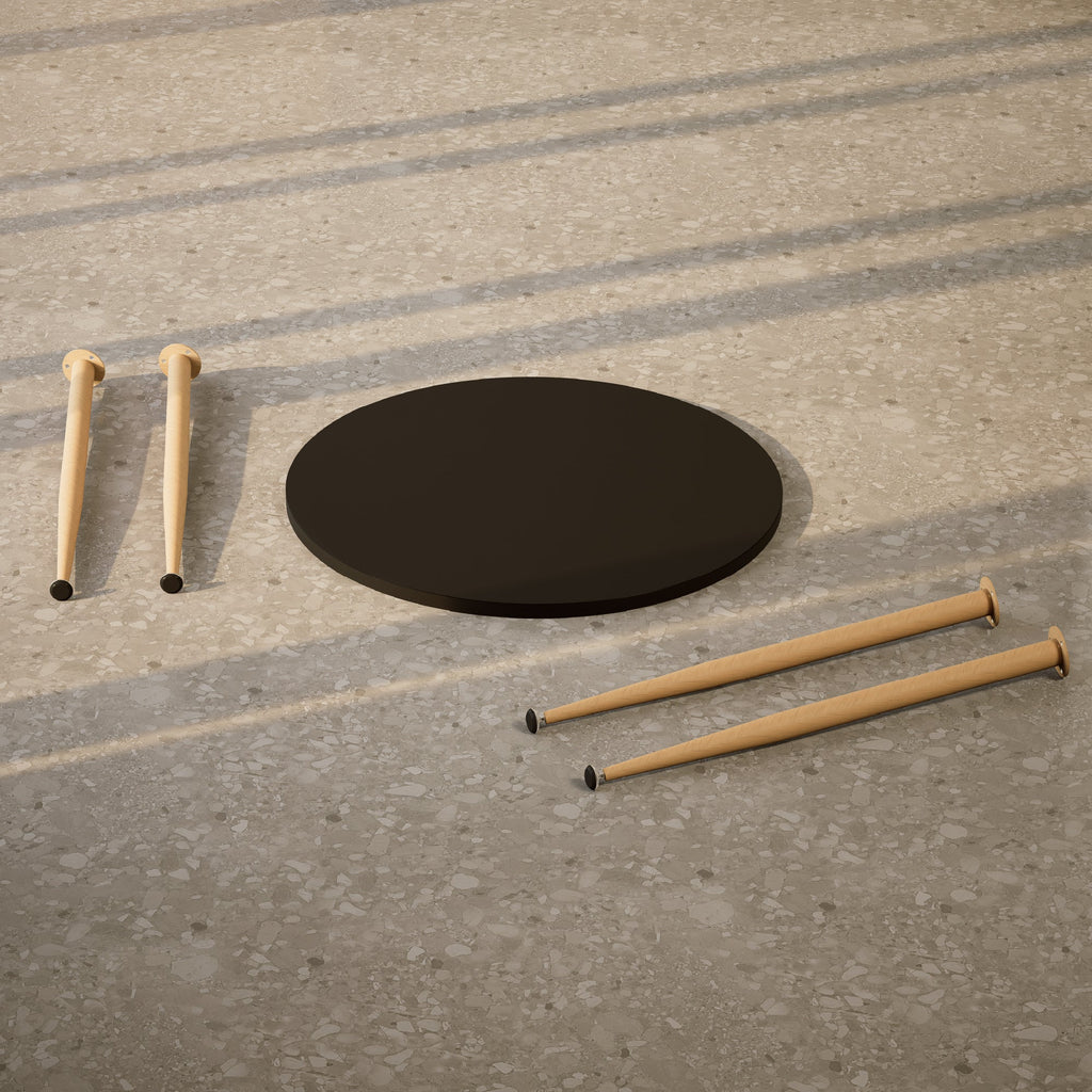 CORIN - Mesa de comedor con tablero de melamina