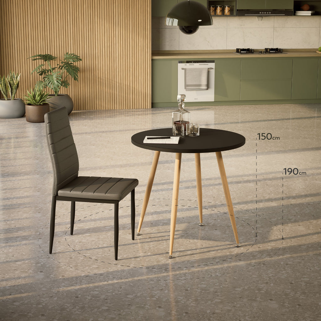 CORIN - Mesa de comedor con tablero de melamina