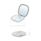 MAKEUP - Specchio tascabile da trucco con striscia di luce LED