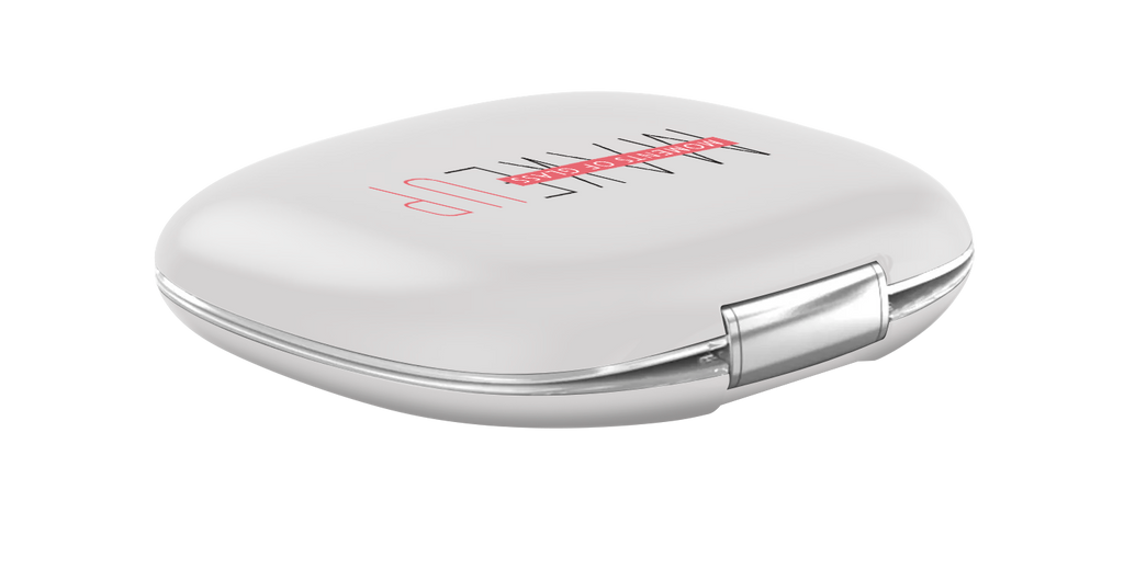 MAKEUP - Specchio tascabile da trucco con striscia di luce LED