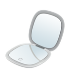 MAKEUP - Specchio tascabile da trucco con striscia di luce LED