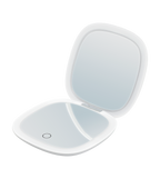 MAKEUP - Specchio tascabile da trucco con striscia di luce LED