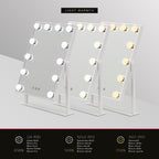 BULB LITTLE - Specchio da trucco con 12 lampadine LED