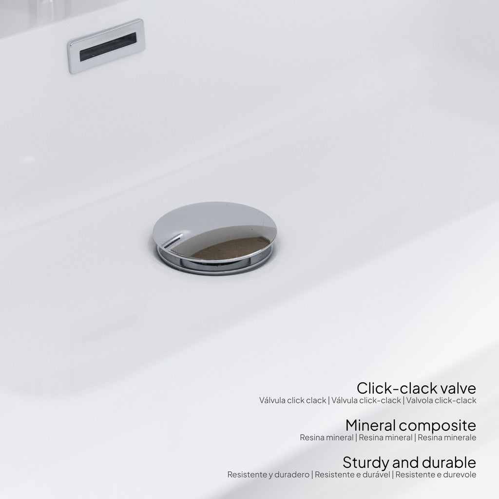 Atena - Set bagno sospeso - Disponibile in 60, 80, 100 e 120 cm - Vari colori