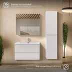 Atena - Set bagno sospeso - Disponibile in 60, 80, 100 e 120 cm - Vari colori