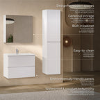 Atena - Set bagno sospeso - Disponibile in 60, 80, 100 e 120 cm - Vari colori
