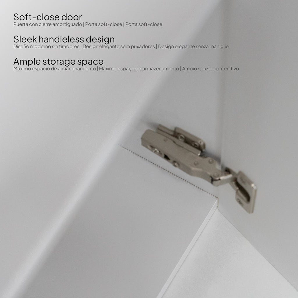 Atena - Set bagno sospeso - Disponibile in 60, 80, 100 e 120 cm - Vari colori