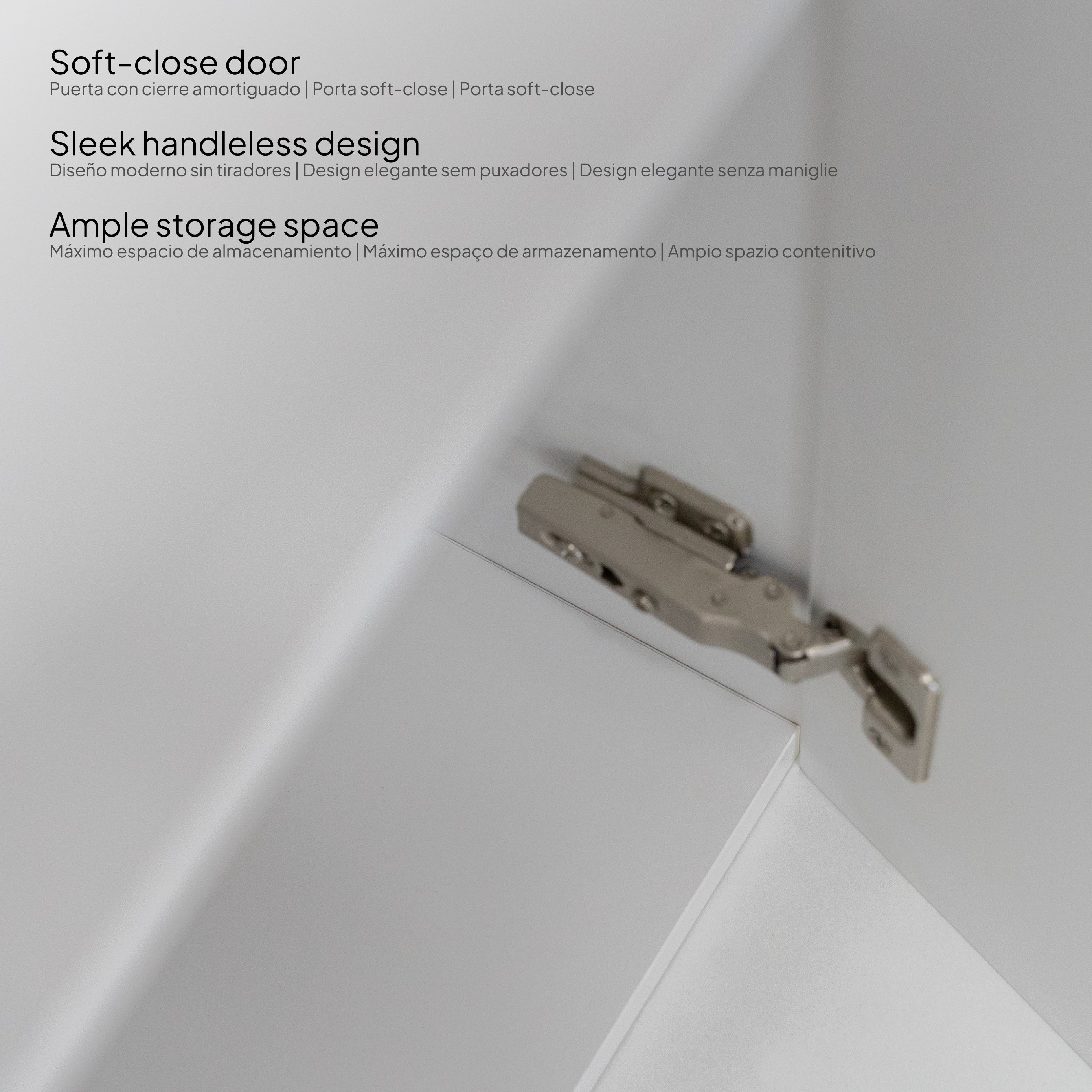 Atena - Set bagno sospeso - Disponibile in 60, 80, 100 e 120 cm - Vari colori