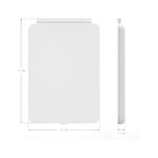 Specchio da trucco con luce LED, specchio portatile tipo tablet con illuminazione a 3 colori, luce regolabile, supporto regolabile, doppia alimentazione e controllo touch