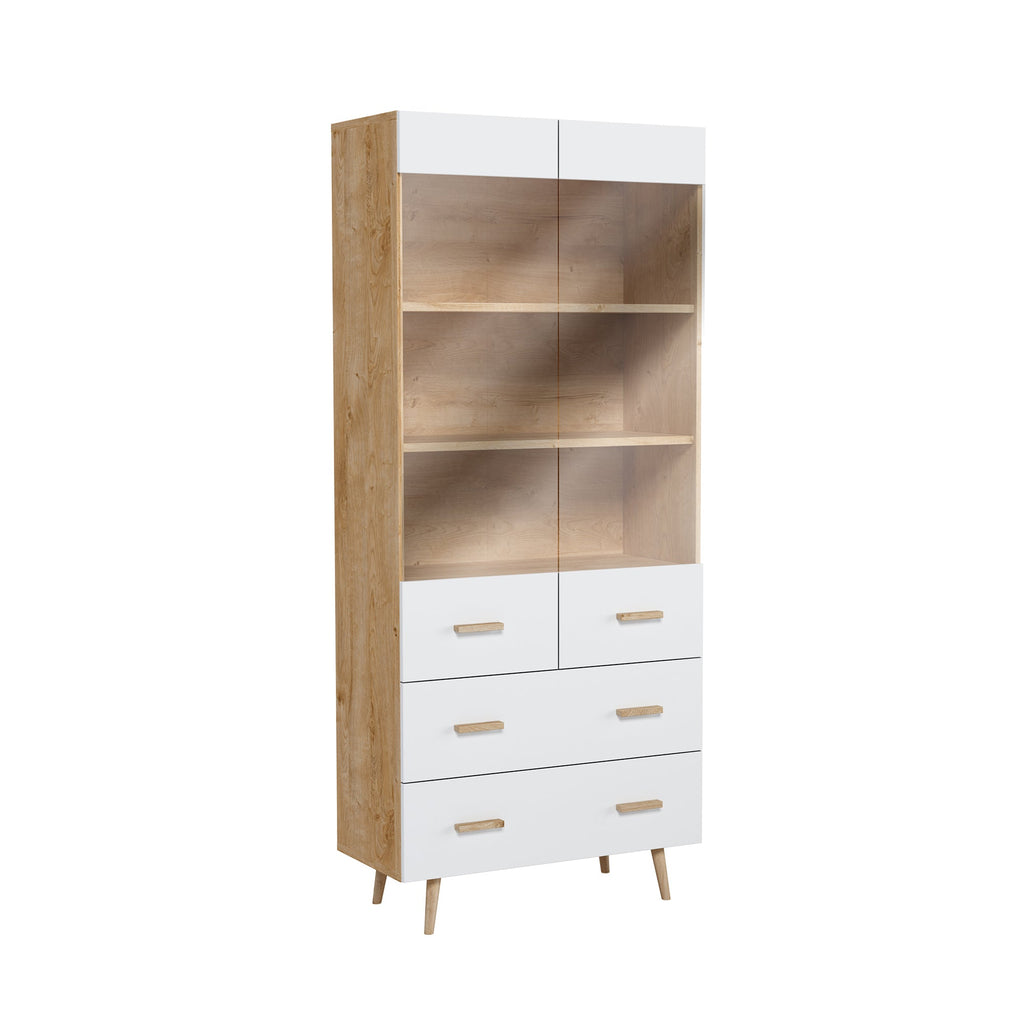 NIZZA - Vitrina Blanca o Gris con 1 o 2 Columnas | W1D2S / W2D2S