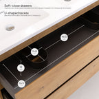 Atena - Set bagno sospeso - Disponibile in 60, 80, 100 e 120 cm - Vari colori