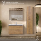 Atena - Set bagno sospeso - Disponibile in 60, 80, 100 e 120 cm - Vari colori