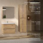 Atena - Set bagno sospeso - Disponibile in 60, 80, 100 e 120 cm - Vari colori