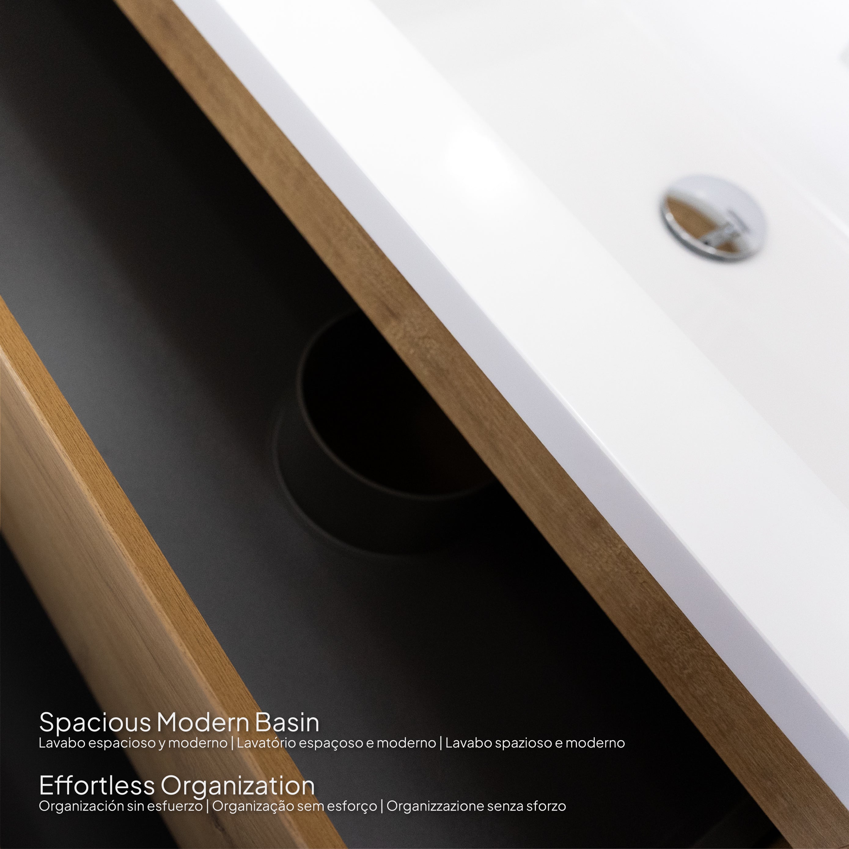 Atena - Set bagno sospeso - Disponibile in 60, 80, 100 e 120 cm - Vari colori