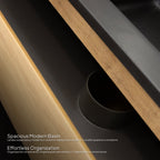 Atena - Set bagno sospeso - Disponibile in 60, 80, 100 e 120 cm - Vari colori