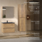 Atena - Set bagno sospeso - Disponibile in 60, 80, 100 e 120 cm - Vari colori