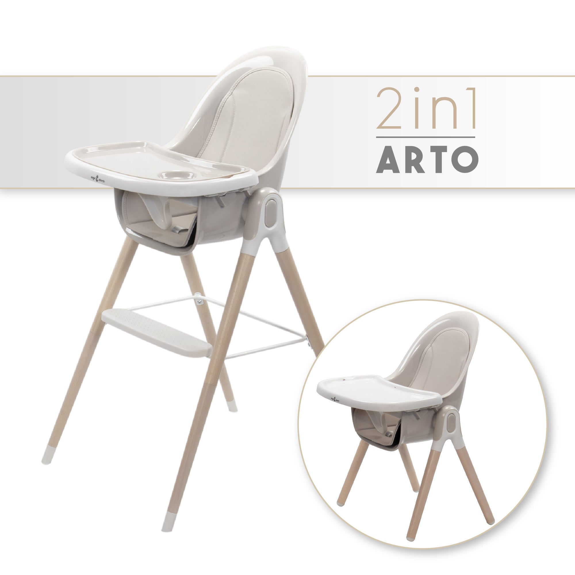 ARTO - Sedia per bebè 2 in 1