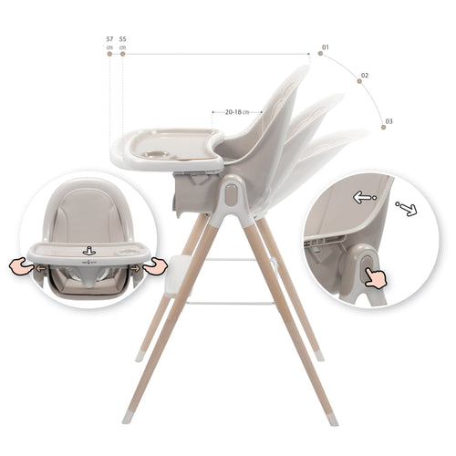 ARTO - Sedia per bebè 2 in 1