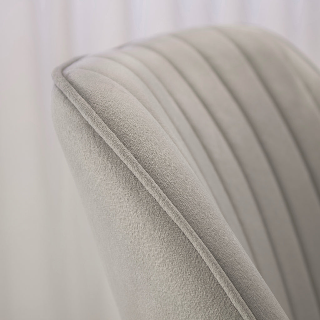 DAHLIA - Conjunto de 2 sillas de comedor en tejido PU o terciopelo