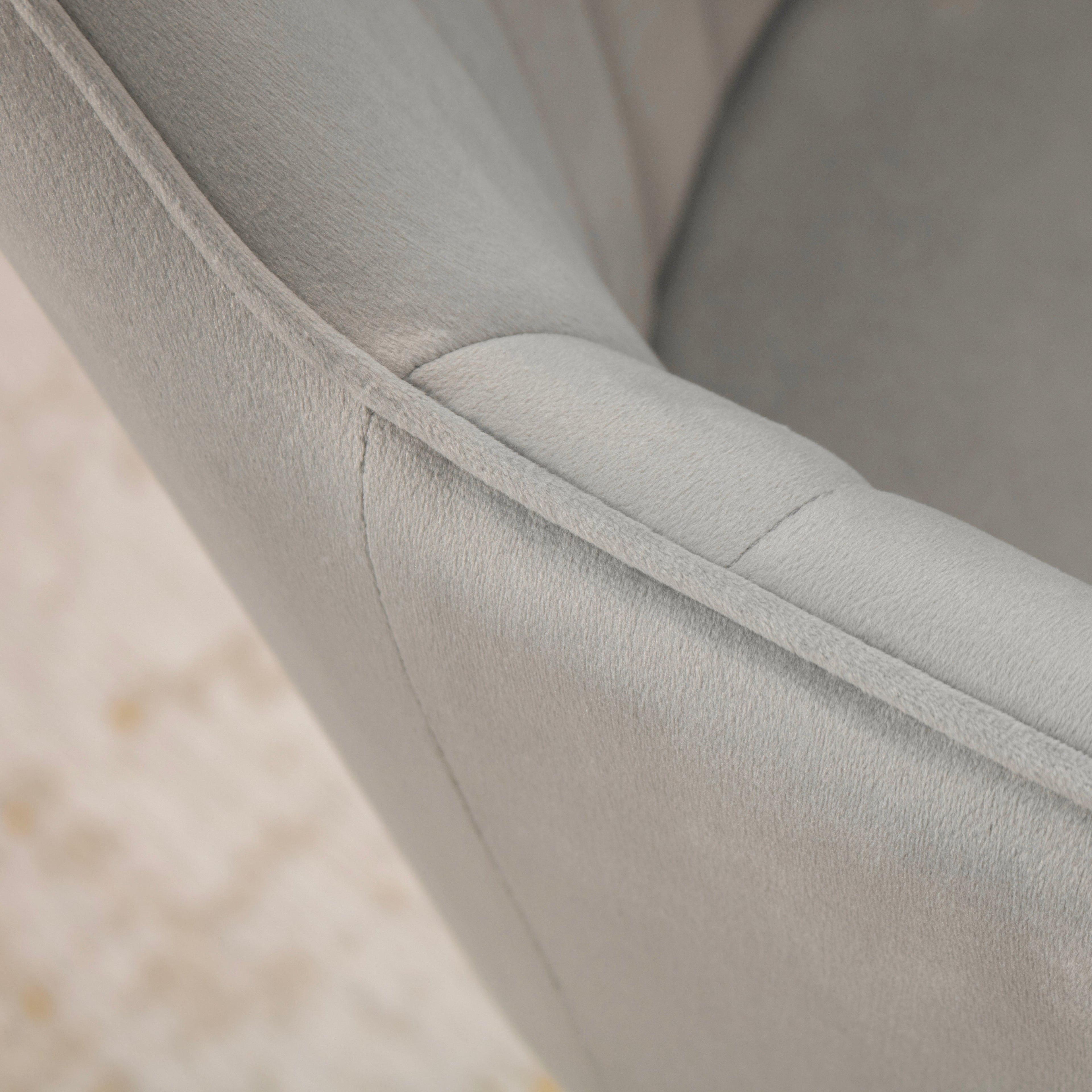 DAHLIA - Conjunto de 2 sillas de comedor en tejido PU o terciopelo