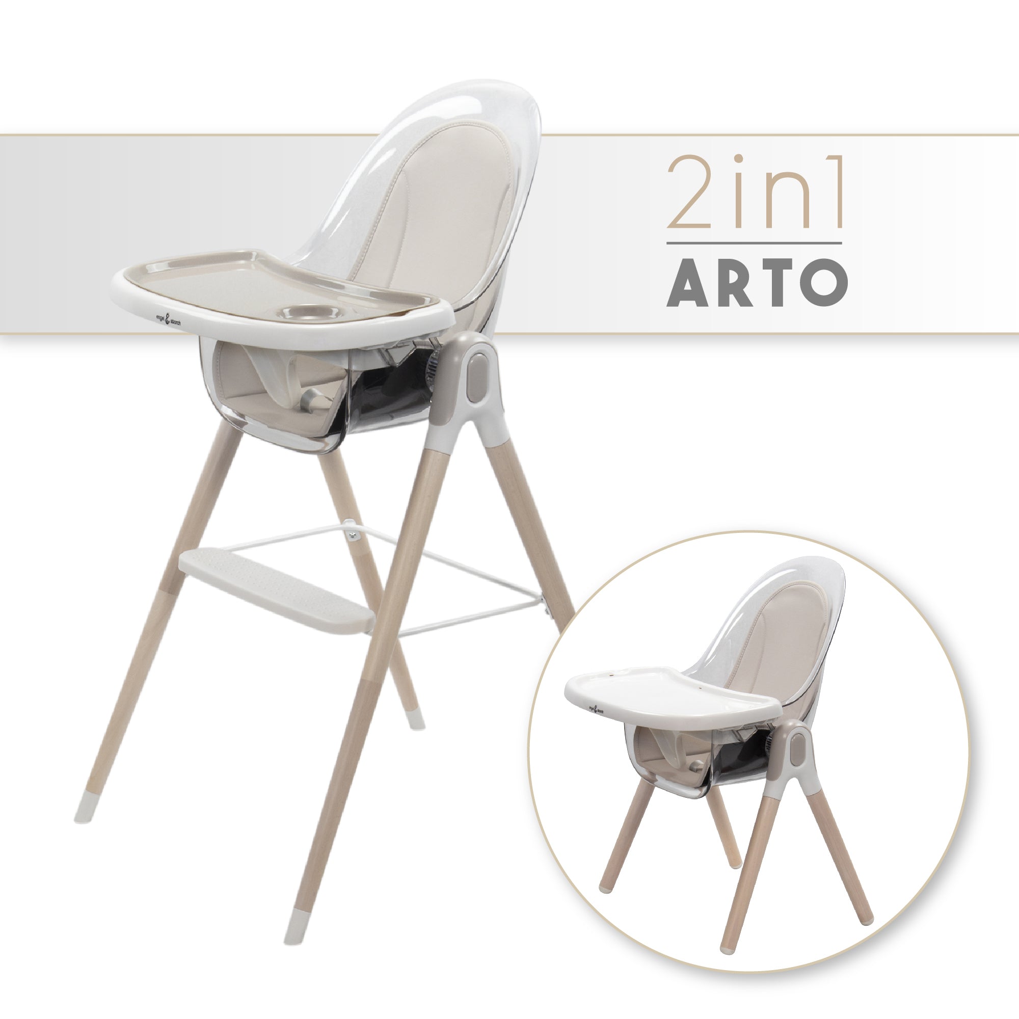 ARTO - Sedia per bebè 2 in 1