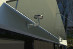 Tejadillo em Vidro Laminado de Segurança 13 mm com Suportes em Inox – Transparente, Escuro ou Satinado