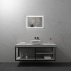 FRAME - Specchio da bagno rettangolare con illuminazione LED