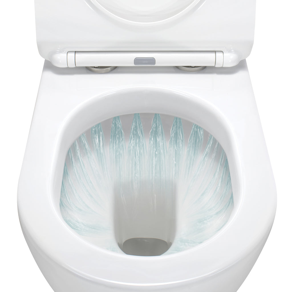 ISONZO - Inodoro rimless blanco con asiento soft close extraíble