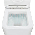 FOGLIA - Inodoro rimless blanco con asiento soft close extraíble