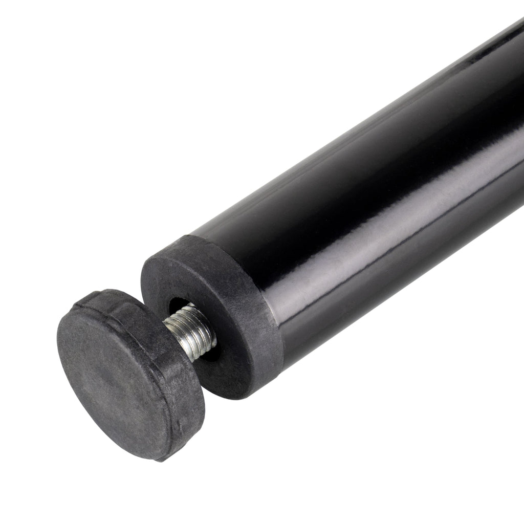 Pata Metálica de Apoyo en T (Negro), 40 cm, Regulable, para Muebles, Somieres y Camas