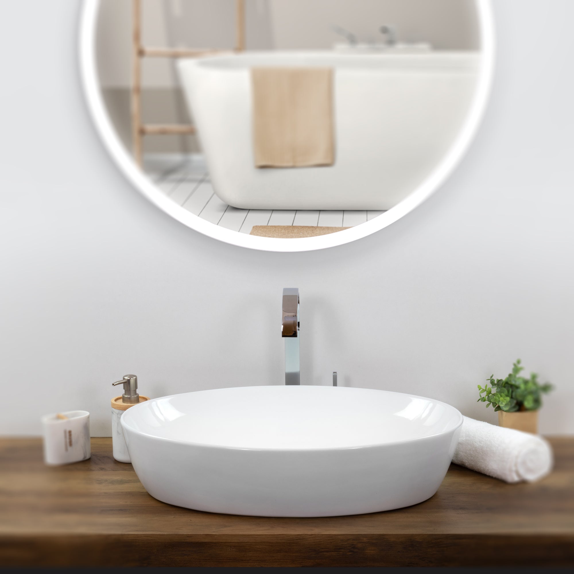 BACCHIGLIONE - Lavabo da appoggio in ceramica di alta qualità