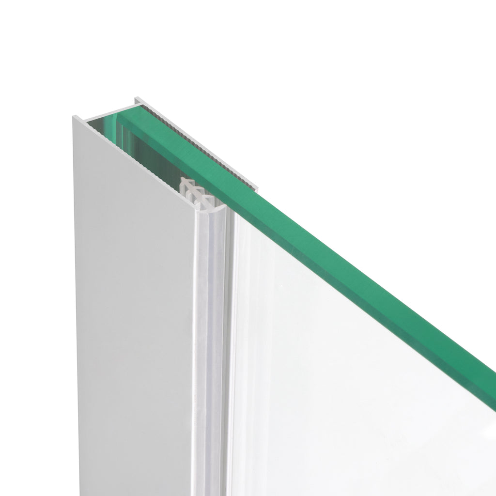 Perfil de pared de aluminio para panel de ducha Walk-In 8 o 10 mm