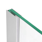 Perfil de pared de aluminio para panel de ducha Walk-In 8 o 10 mm