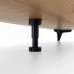 REIMS - Mueble TV en Roble o Nogal con Estructura Negra | RTV2D1S, RTV2D2S