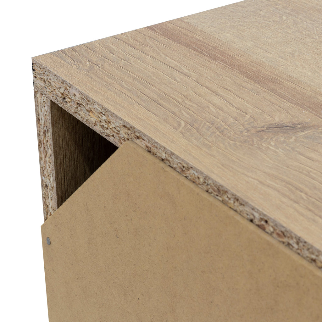 REIMS - Mueble TV en Roble o Nogal con Estructura Negra | RTV2D1S, RTV2D2S